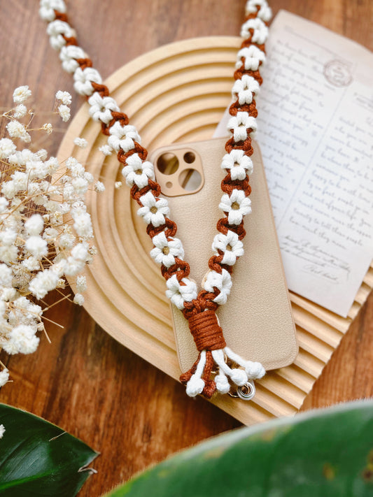 EARTH TONE SERIES - 3-Color Fafa Phone Strap - Medium Thick