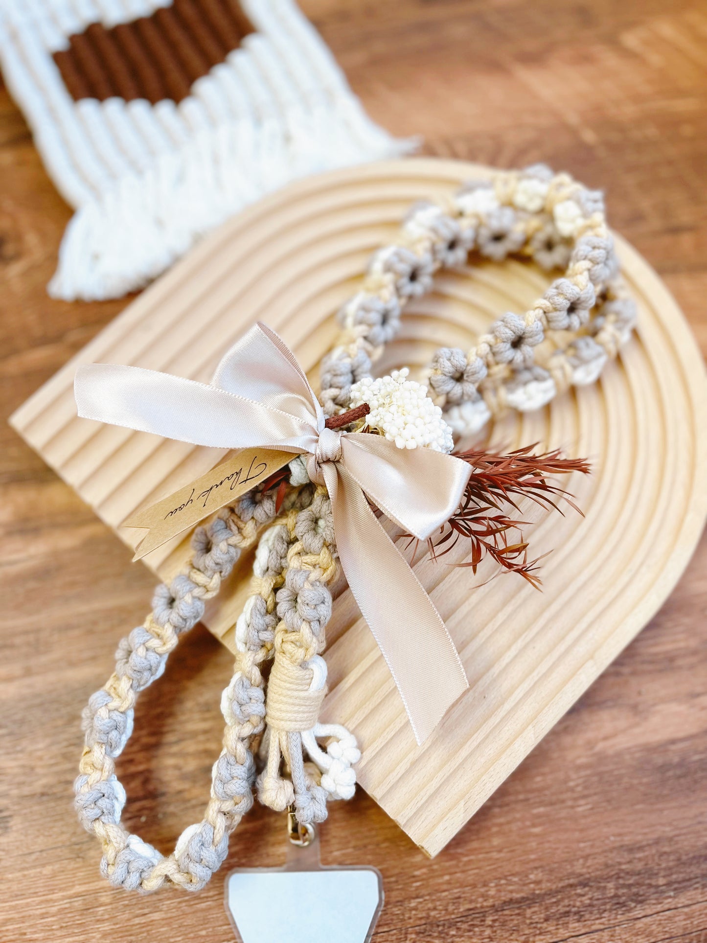 FOREST SERIES - 3-Color Fafa Phone Strap - Medium Thick