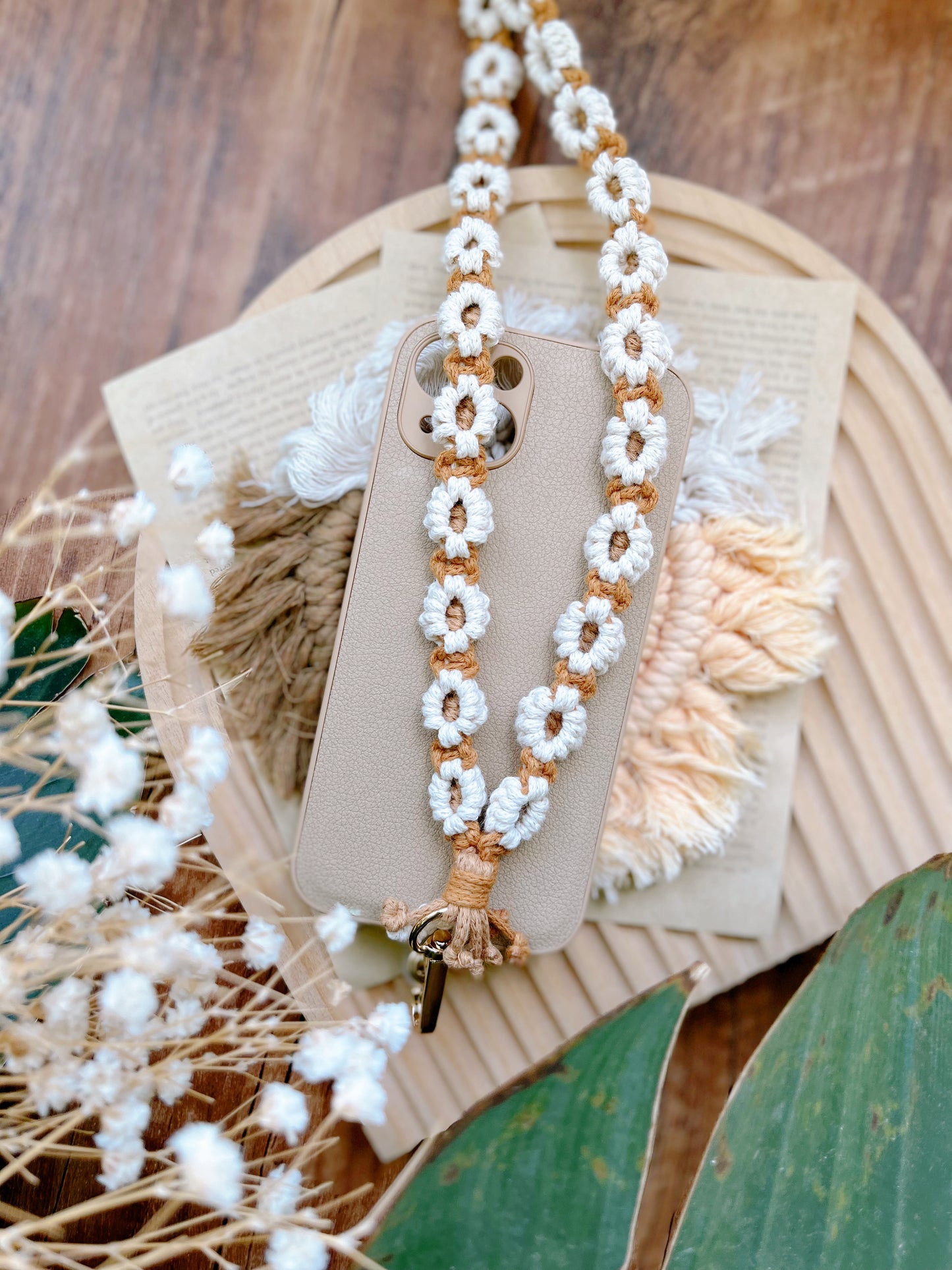 EARTH TONE SERIES - 3-Color Fafa Phone Strap - Thin