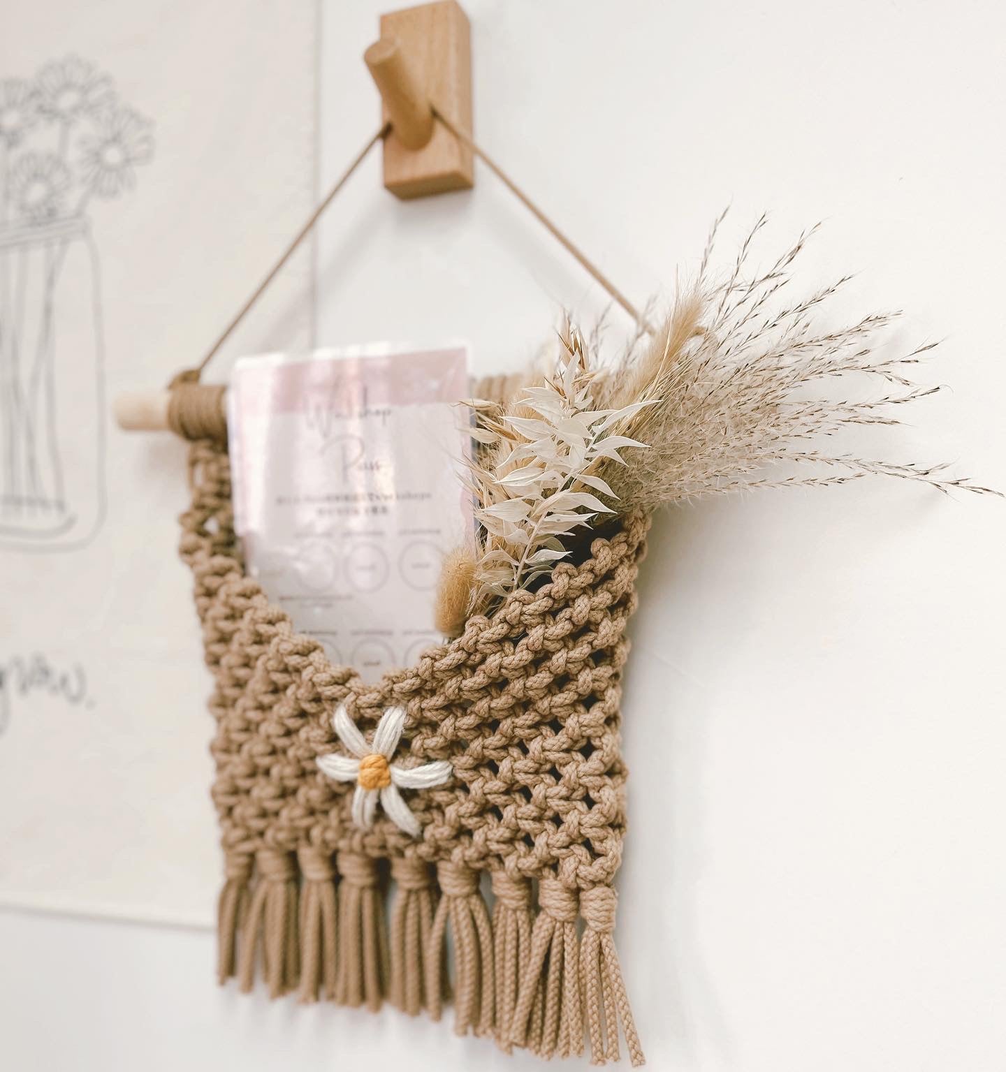 Daisy Pocket Wall Haning