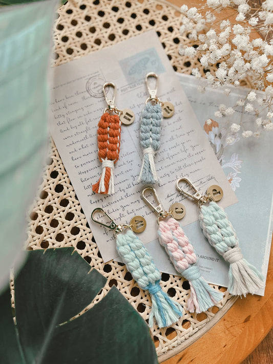 Keychain -Crush On You w/ White Hemp Rope