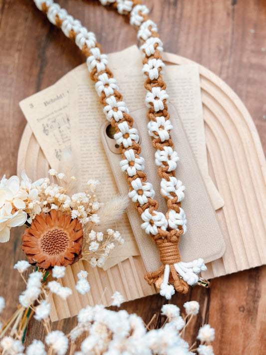 EARTH TONE SERIES - 3-Color Fafa Phone Strap - Medium Thick