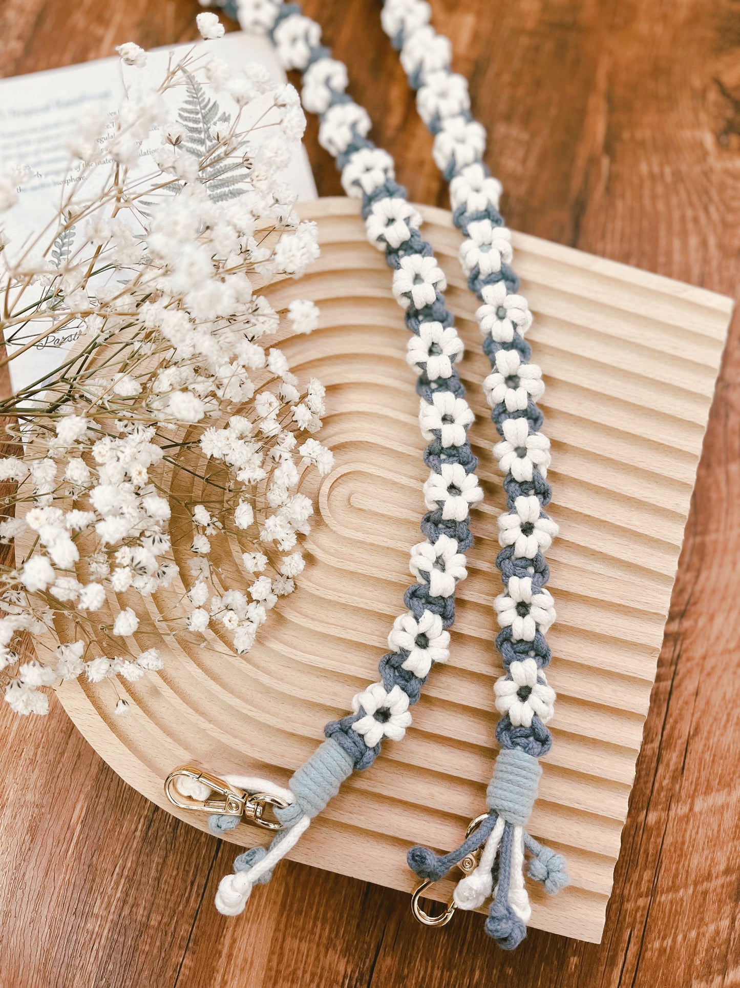 GREY TONE SERIES - 3-Color Fafa Phone Strap - Medium Thick