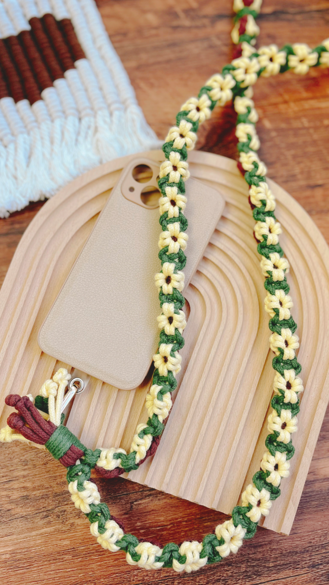 FOREST SERIES - 3-Color Fafa Phone Strap - Medium Thick