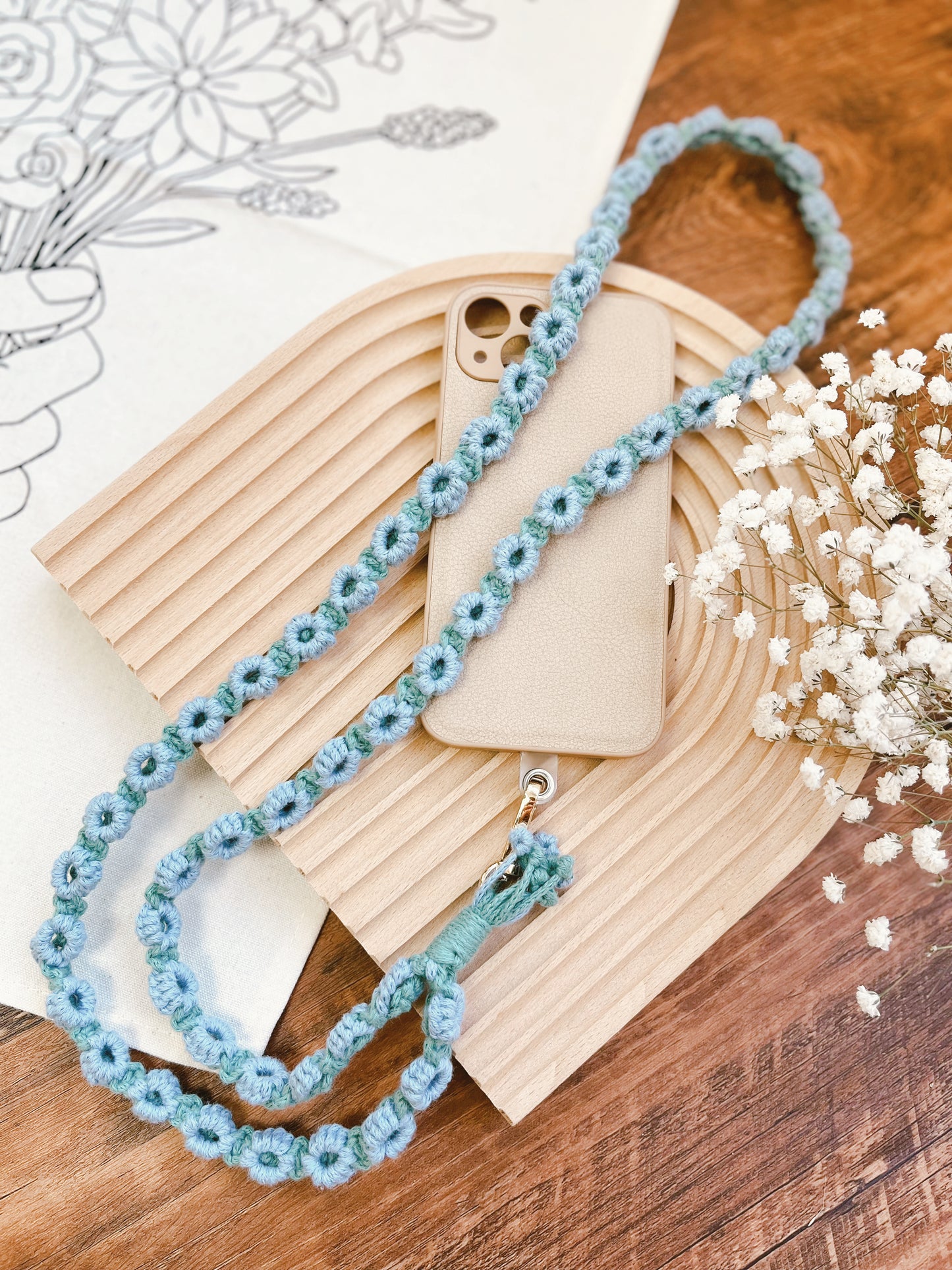 2-Color Fafa Phone Strap - Thin