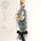 Flower Hanging w/ Wooden Beads