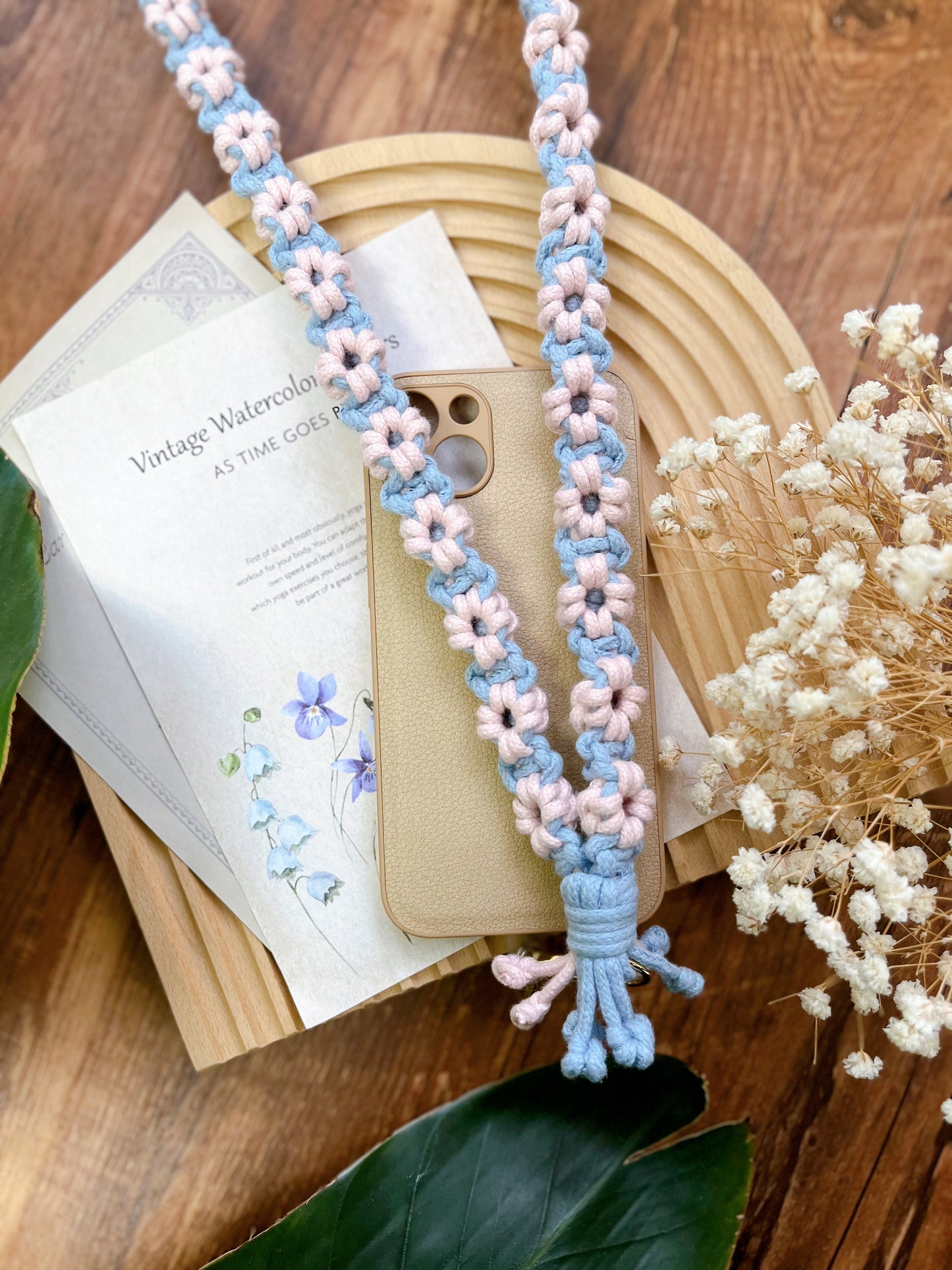 2-Color Fafa Phone Strap - Medium Thick