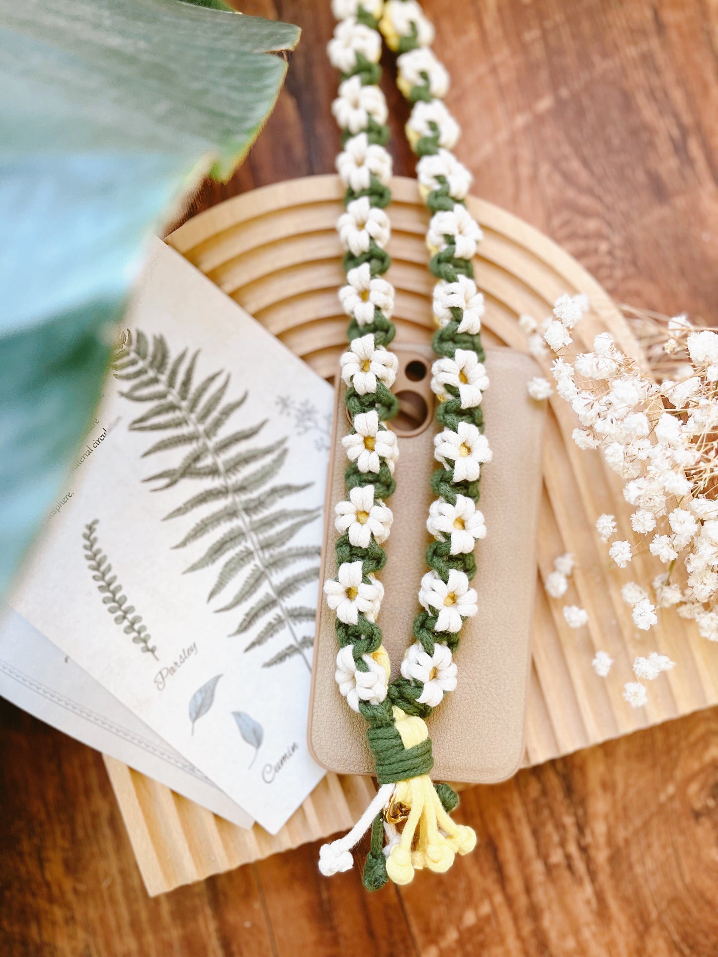 FOREST SERIES - 3-Color Fafa Phone Strap - Medium Thick